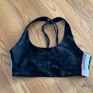 Spiritual gangster‎ camo print Strappy sports bra